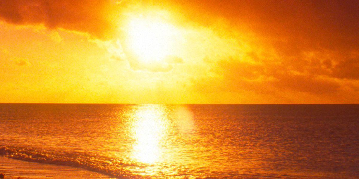 Ein Sonnenuntergang am Meer