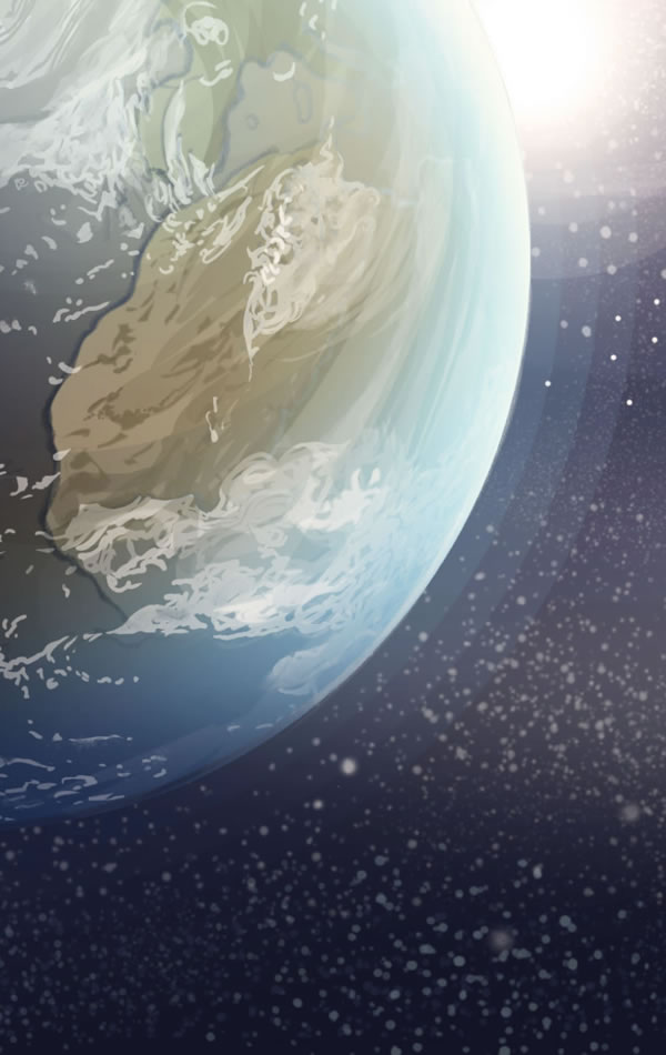 Die Erde im Universum