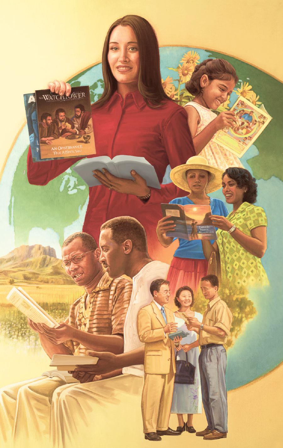 යෙහෝවා දෙවිගේ සාක්ෂිකරුවන් රාජ්‍යය පිළිබඳ ශුභාරංචිය මුළු පොළොව පුරාම දේශනා කරනවා