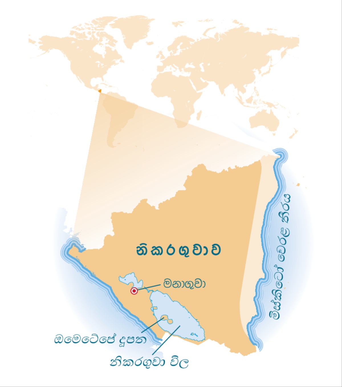 ලෝක සිතියමේ නිකරගුවාව