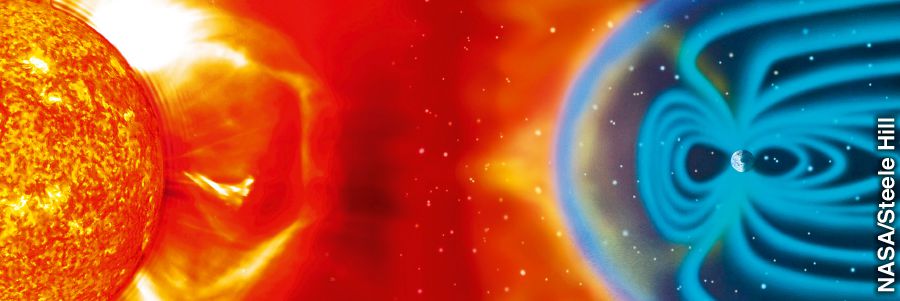 ඇසට නොපෙනෙන පෘථිවියේ චුම්බක ක්ෂේත්‍රය