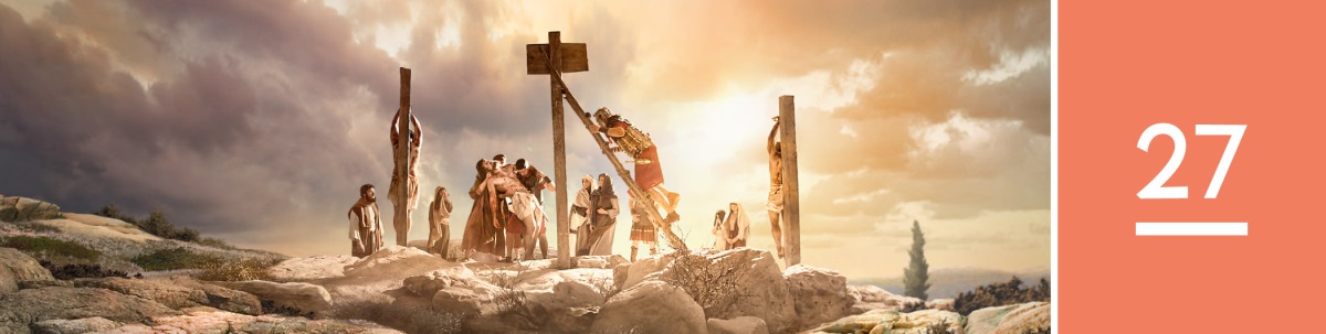 27වෙනි පාඩම. යේසුස්ගේ මළ සිරුර වධකණුවෙන් අයින් කරනවා.