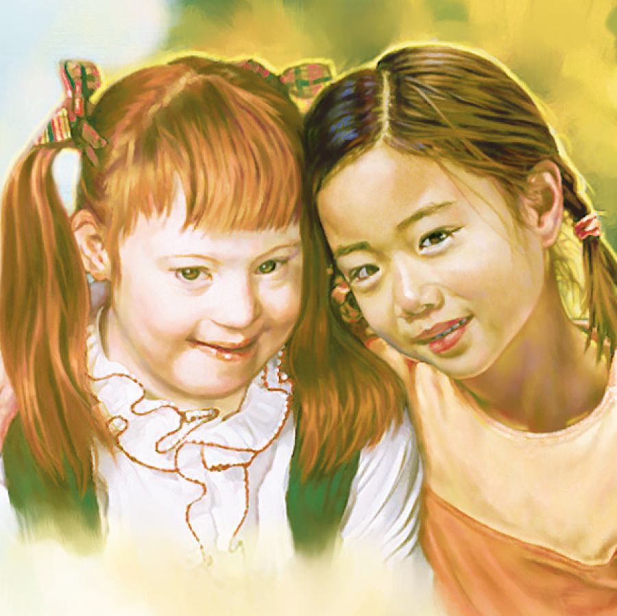 පුංචි ගෑනු ළමයි දෙන්නෙක්