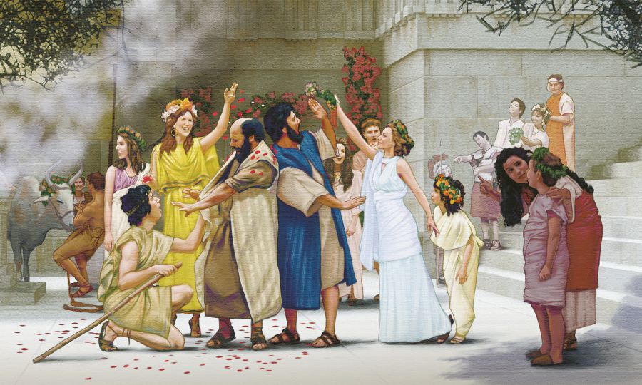 මිනිසුන් තමන්ට නමස්කාර කරන්න හදද්දී පාවුල් සහ බානබස් වැළැක්වුවා