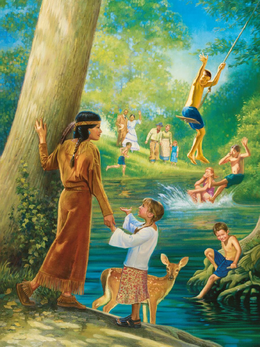 මිනිසුන් නිරෝගීව, සතුටින් පාරාදීසයේ ඉන්නවා