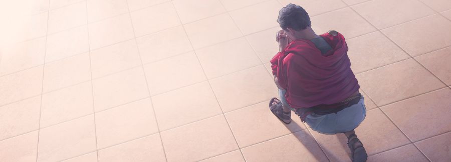 කොර්නේලියස් යාච්ඤා කරමින්