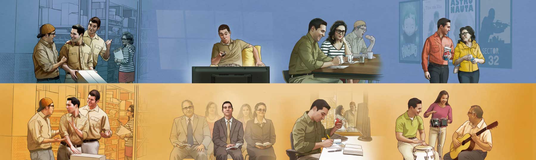 1. සාතන්ගේ උගුල්වලට හසු වෙන කෙනෙක්; 2. සාතන්ගේ උගුල් මඟහරින කෙනෙක්