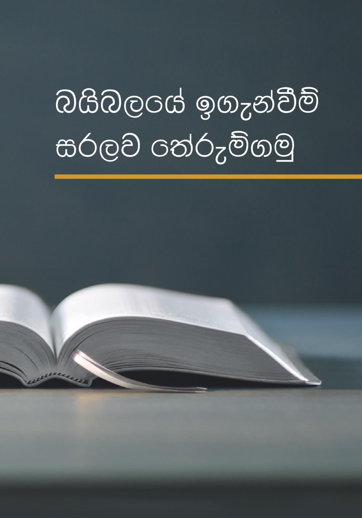 ‘බයිබලයේ ඉගැන්වීම් සරලව තේරුම්ගමු’