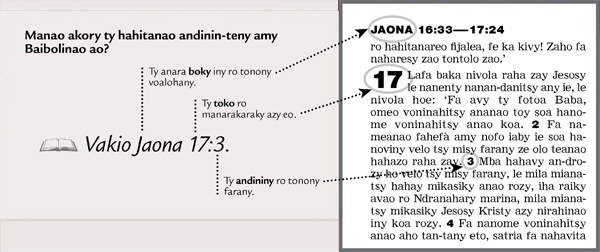 Sample of a scripture reference