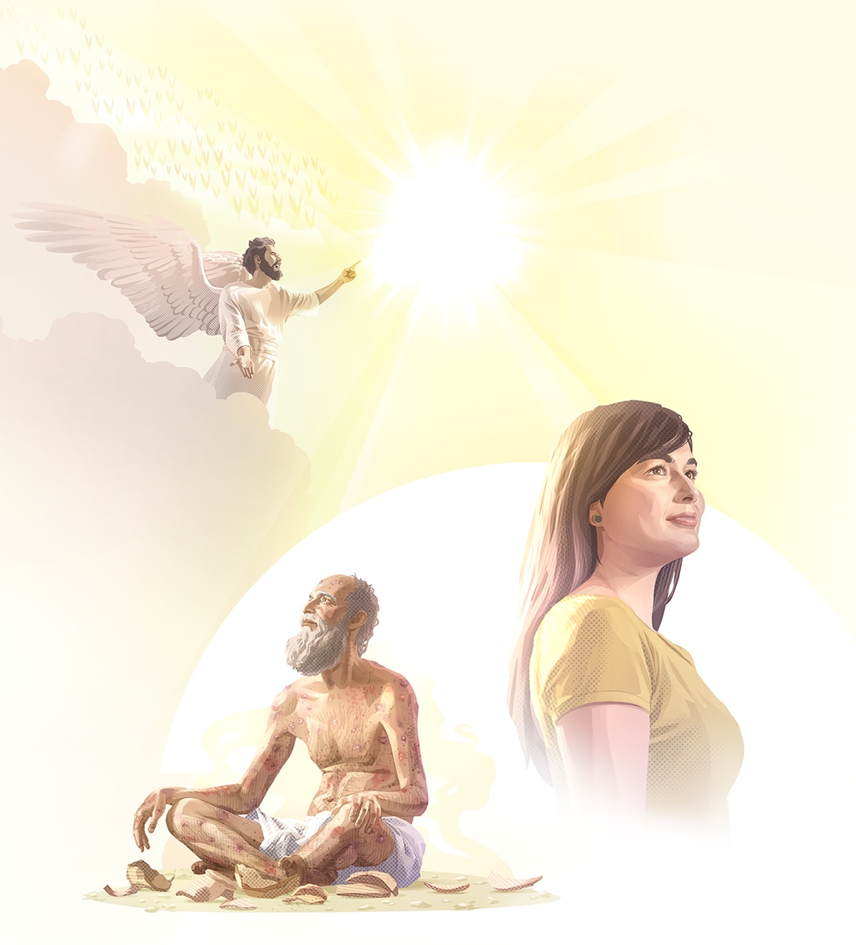 Satana mivola amy Jehovah hoe antony raty ro mahavy ani-Joba noho anabavy raiky io manompo ani-Jehovah. Feno bay ty vatani-Joba.