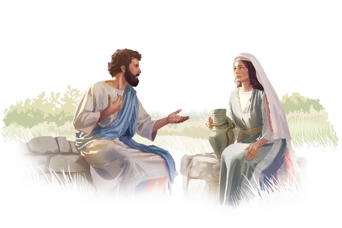 Jesosy miresaky amy ampela samaritanina amy vovo eo.