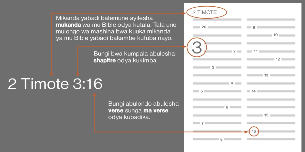 Mikanda ya mu Bible, ma shapitre, na maverse