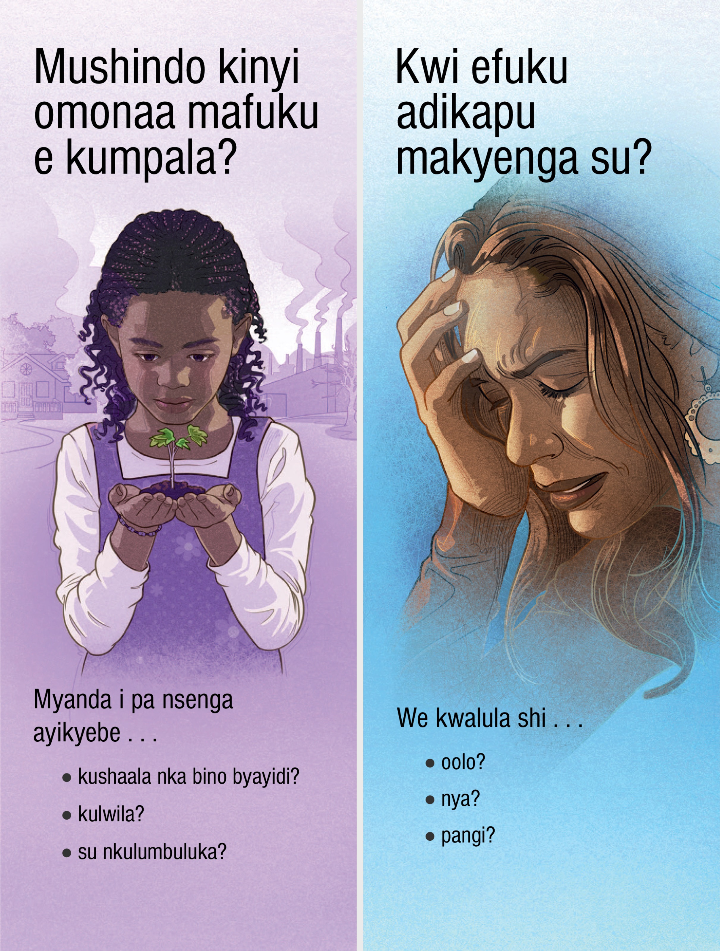 Trakte a “Mushindo kinyi omonaa mafuku e kumpala?” na a “Kwi efuku adikapu makyenga su?”