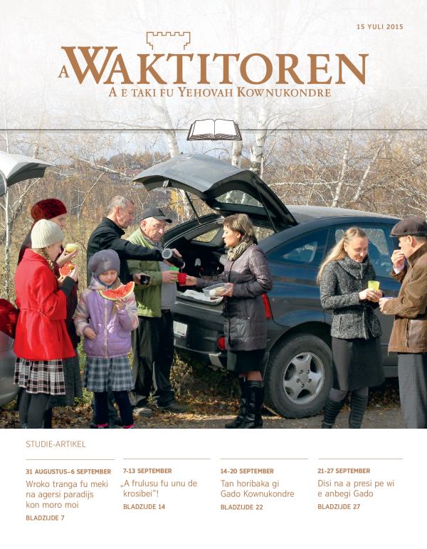 Kafti fu a Studie-Waktitoren fu 15 yuli 2015