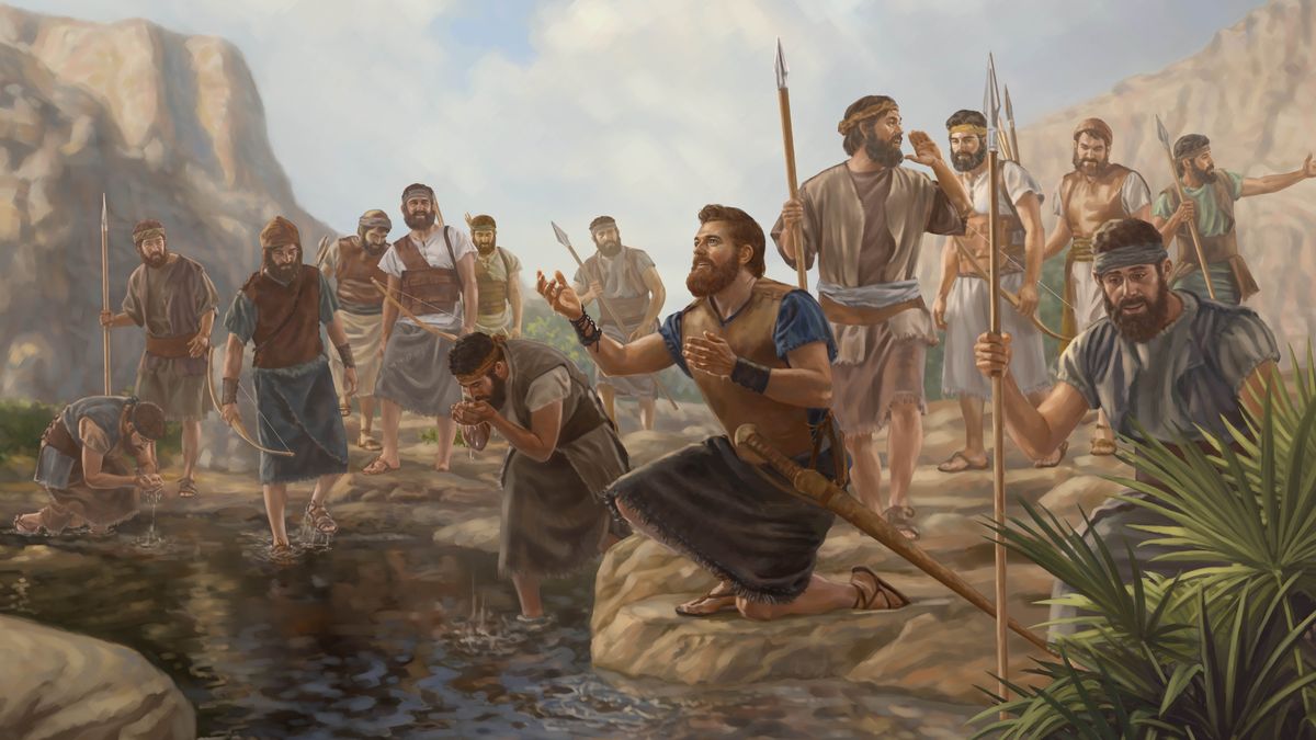 Davide udvumisa Jehova njengobe yena kanye nalamanye emadvodza lahamba nawo banatsa emfuleni.