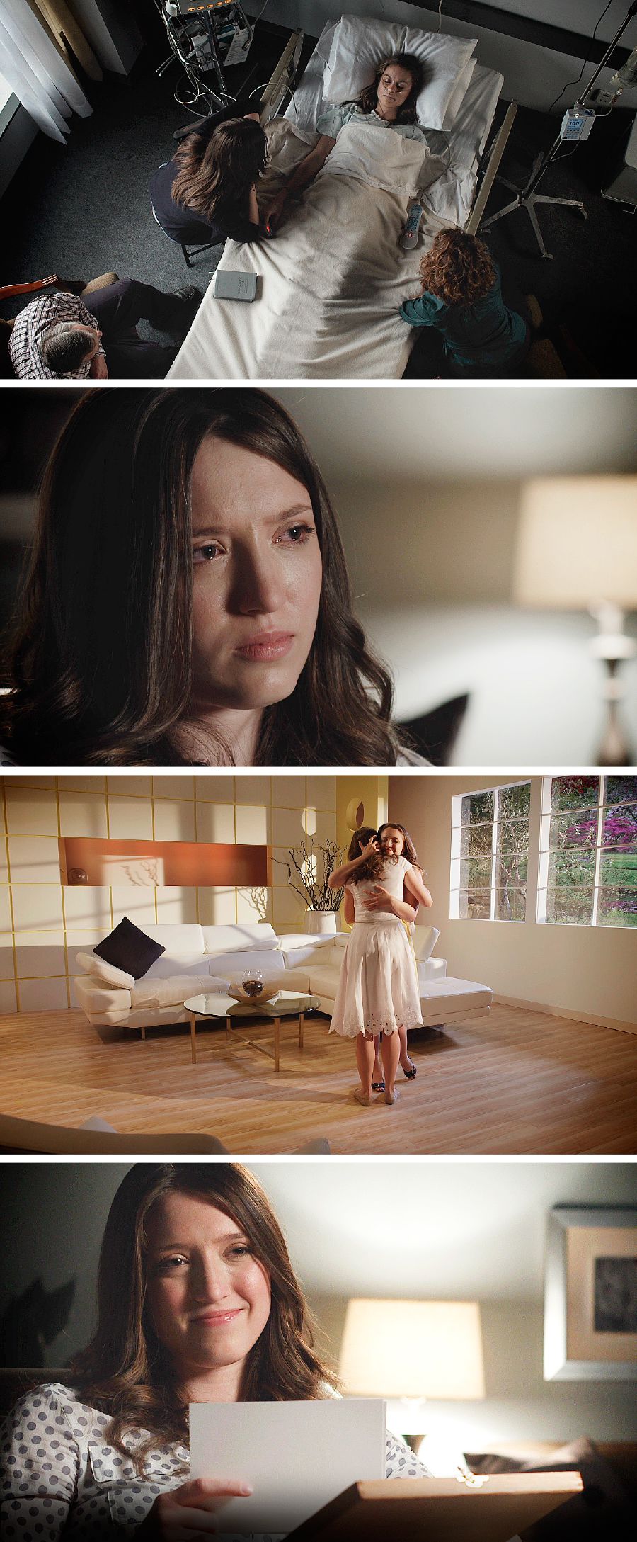 Efter att släkt och vänner har sörjt vid en ung kvinnas dödsbädd mediterar hennes syster över den framtida uppståndelsen.