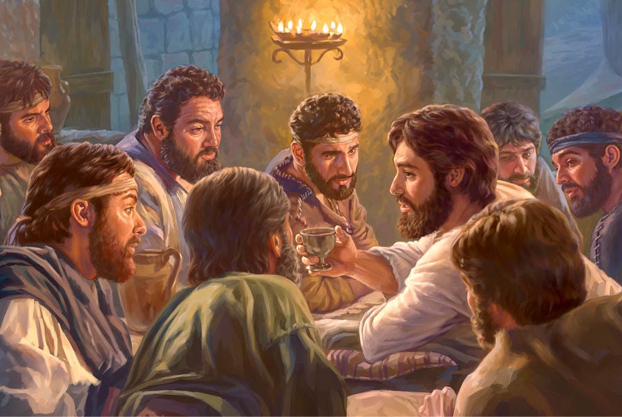 Jesus instiftar minneshögtiden.