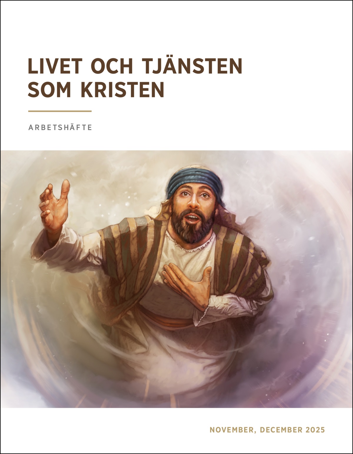 Jesaja tittar upp mot himlen och erbjuder sig att bli Jehovas profet.