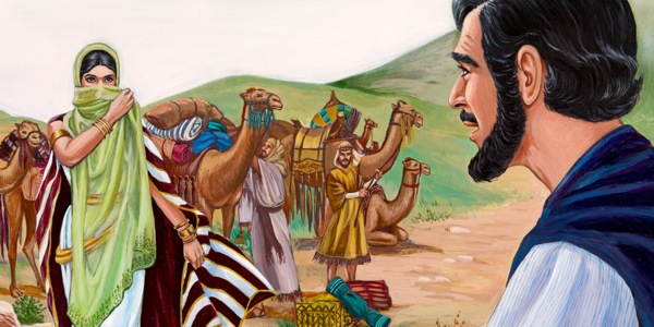 Isak ser Rebecka för första gången.