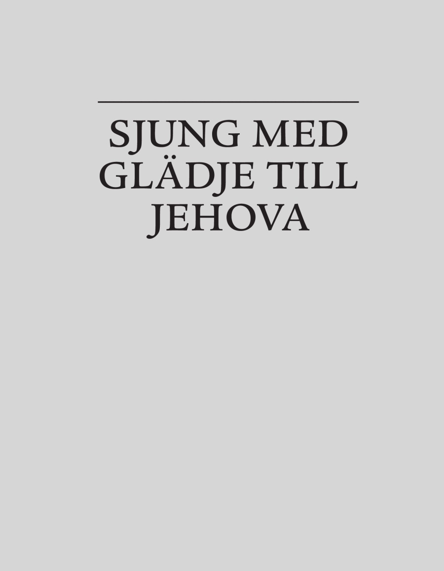 Sjung med glädje till Jehova
