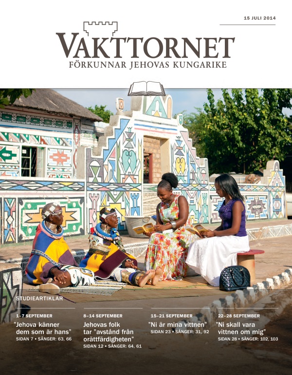  Framsidan på studieupplagan av Vakttornet för 15 juli 2014