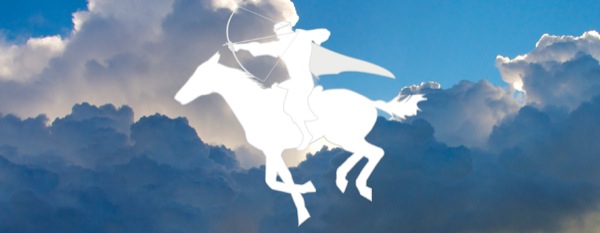 Den himmelske kungen rider på den vita hästen.