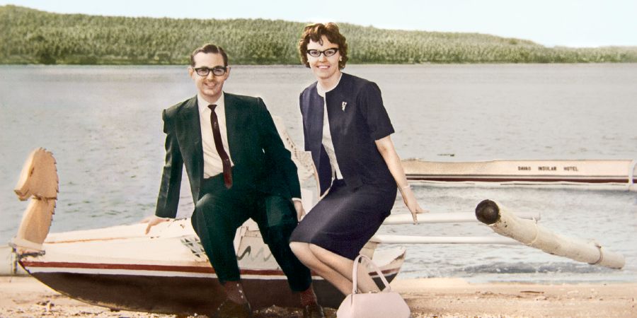 Denton och Janet Hopkinson i Filippinerna.