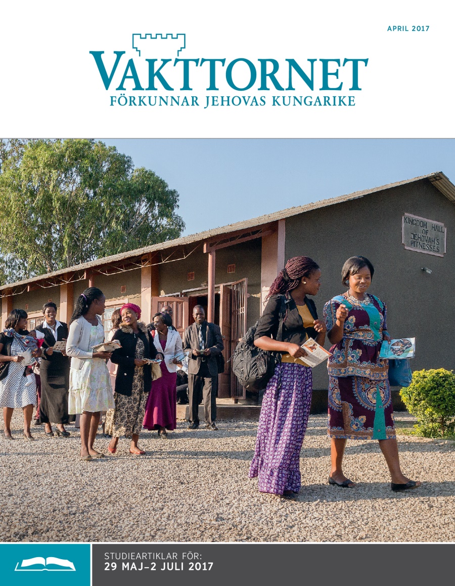 Studieupplagan av tidskriften Vakttornet, april 2017
