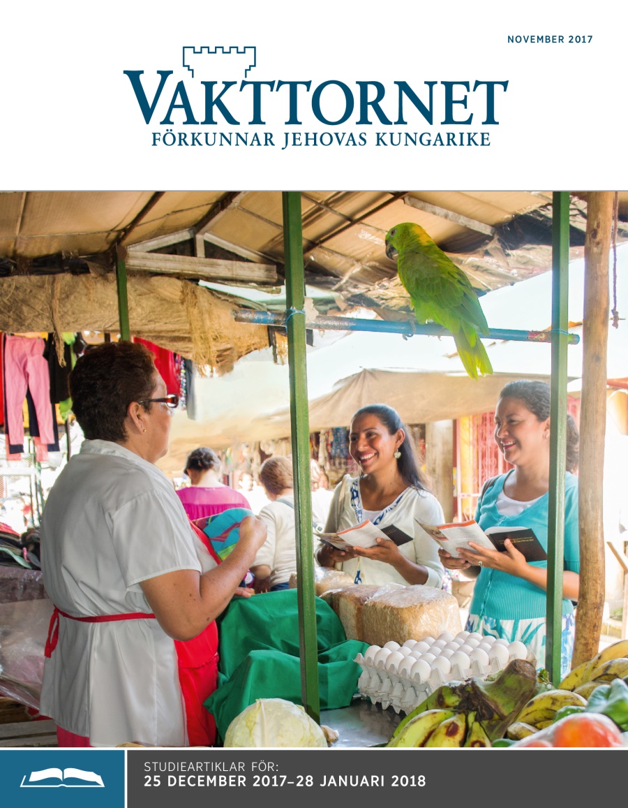 Studieupplagan av Vakttornet, november 2017.