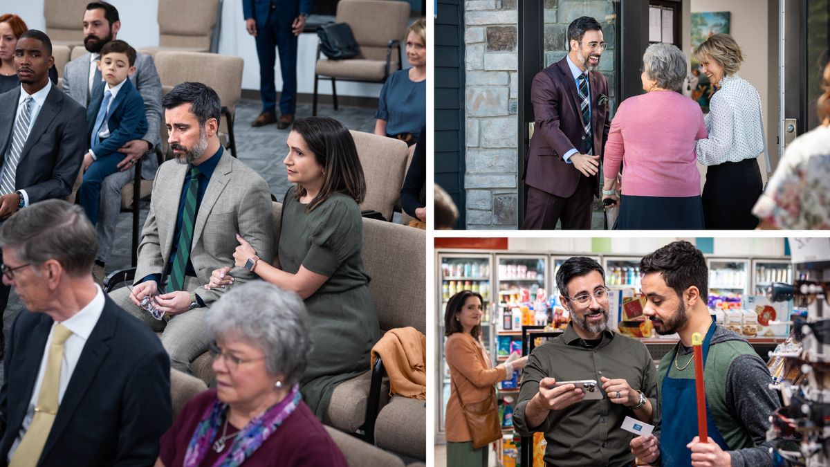 Collage: En broder förlorar sina ansvarsuppgifter i församlingen, men han fortsätter troget att hjälpa och stötta andra. Bilderna i collaget beskrivs separat.