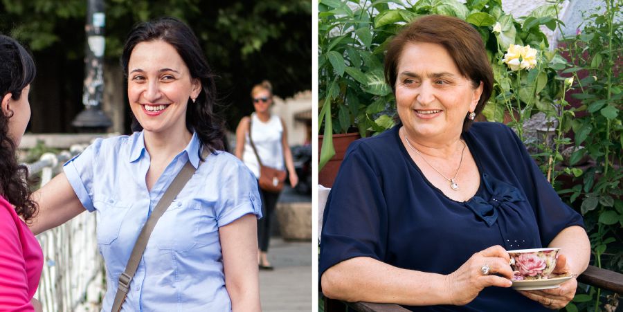 Eliso Dzidzisjvili och Nunu Kopaliani.