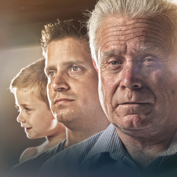 Muž v rôznych fázach života
