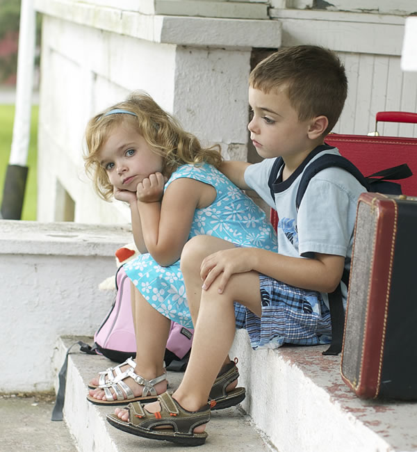 Sad children