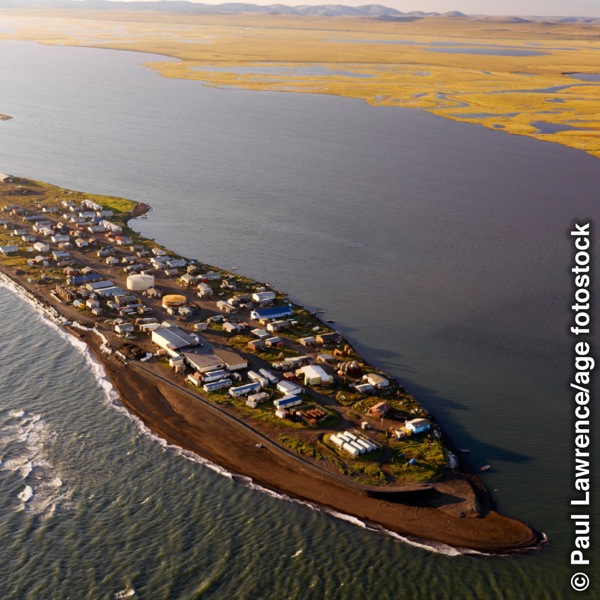 Picha ya kijiji cha wenyeji wa Alaska