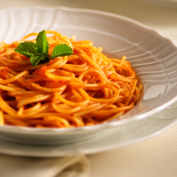 A dish of pasta