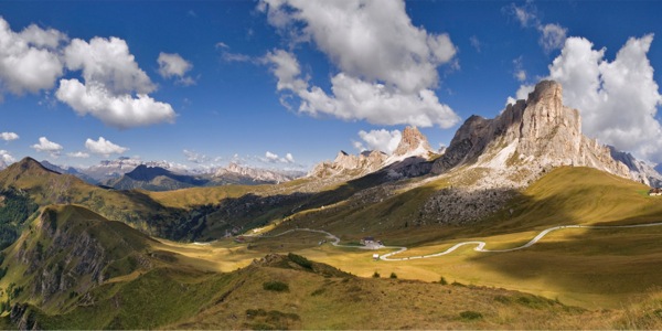 The Dolomites mountain range