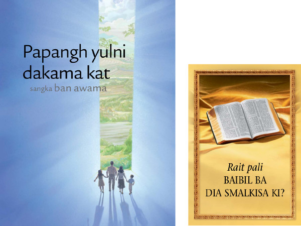 Machapisho yanayozungumzia Biblia katika lugha ya Kimayangna na Kimiskito