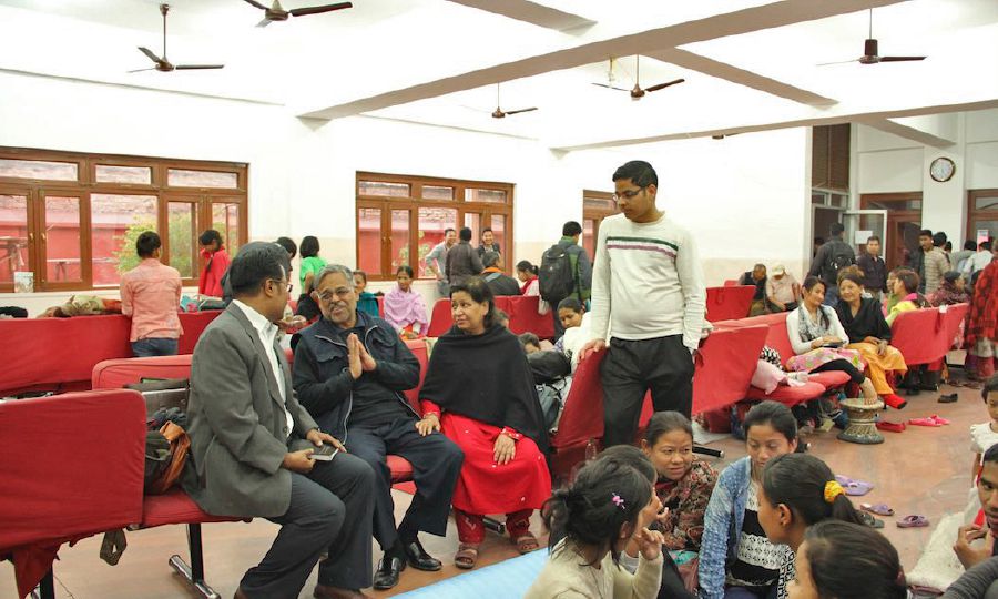 Jumba la Ufalme likitumiwa kuwa mahali pa kukimbilia baada ya tetemeko lilitokea Aprili 2015 nchini Nepal