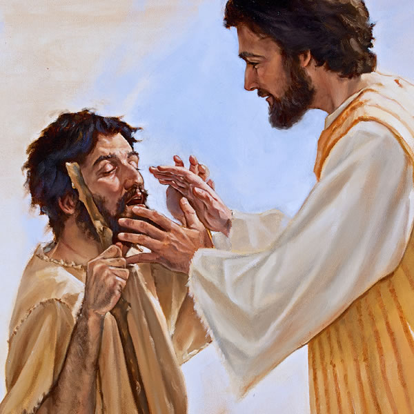 Yesu akimponya yule mwanamume kipofu
