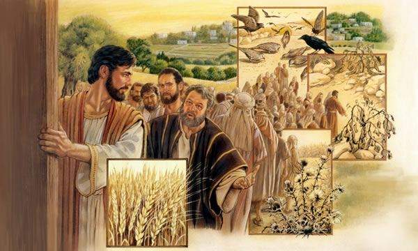 Yesu awafafanulia wanafunzi wake mfano wa mbegu iliyopandwa kwenye aina tofauti ya udongo