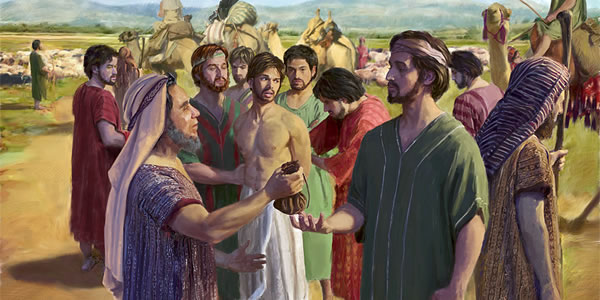 Joseph being sold by his half brothers