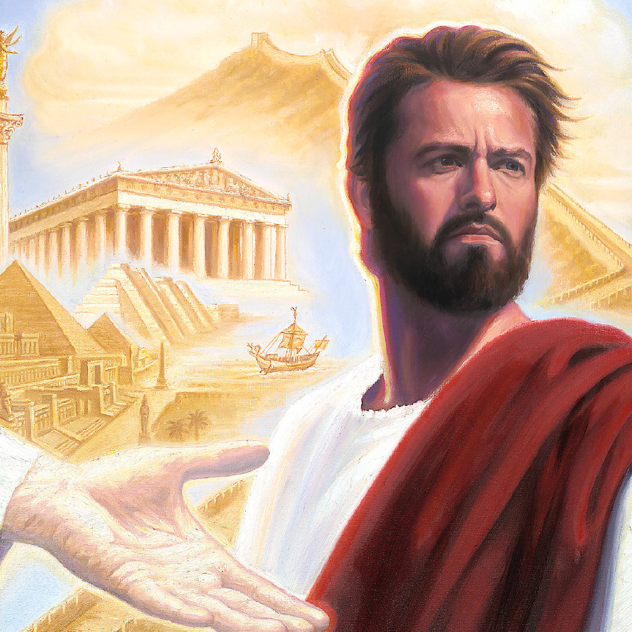 Yesu akipinga jaribu la Ibilisi la kumpa falme zote za ulimwengu