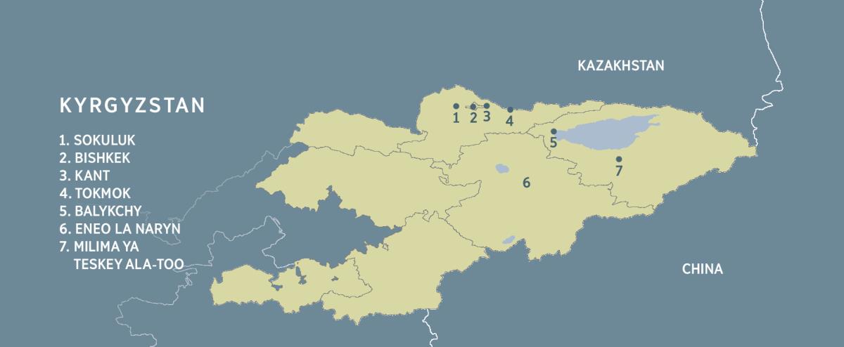 Ramani ya Kyrgyzstan