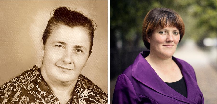 Babilina Kharatishvili na mjukuu wake, Izabela