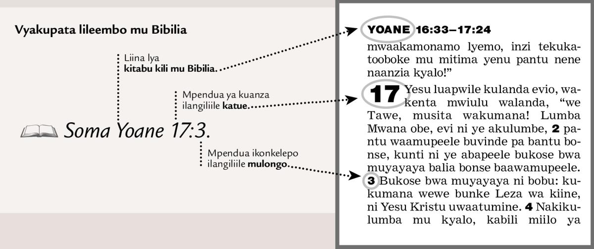Sample of a scripture reference