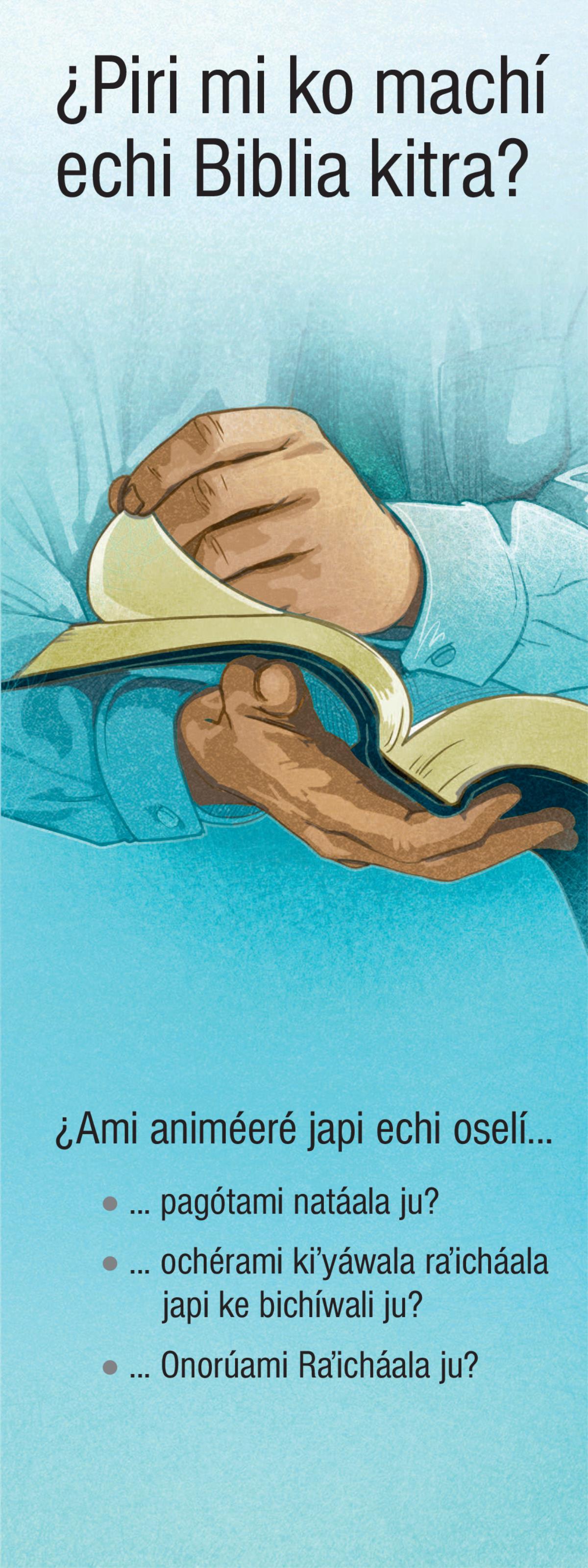 ¿Piri mi ko machí echi Biblia kitra?