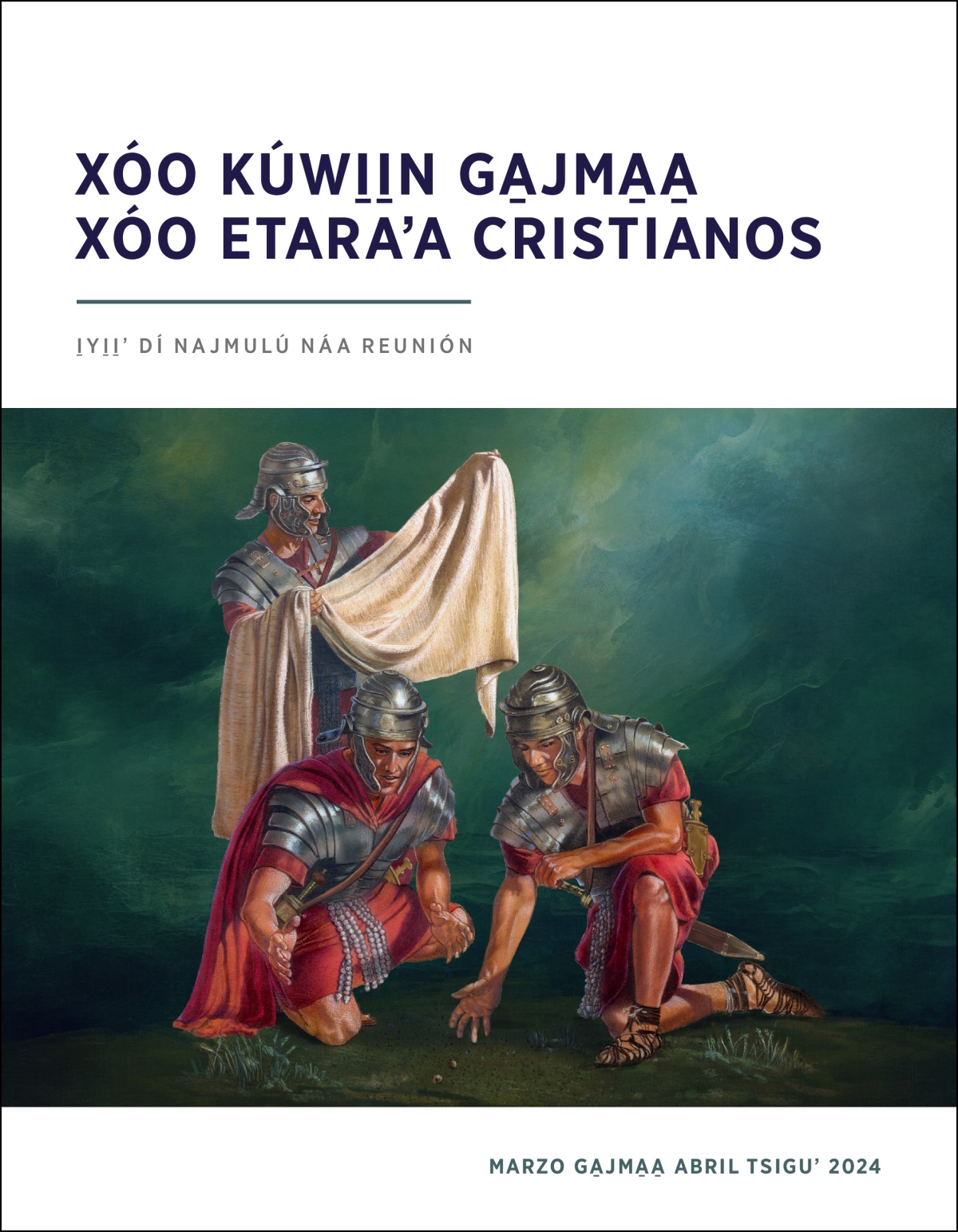 Mbáa soldado Romano ndaʼyoo xtíñuu Jesús, índo̱ ga̱jma̱a̱ a̱jmi̱i̱n soldados nuriyaʼ suerte tsáá gáyáa xtíin.