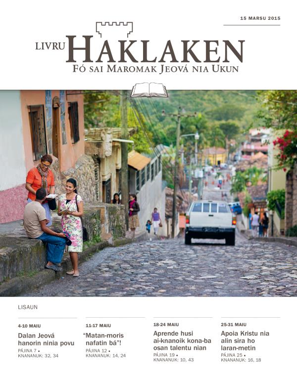 Jehovah’s Witnesses on the streets of Copán, Honduras, share the good news message with a man