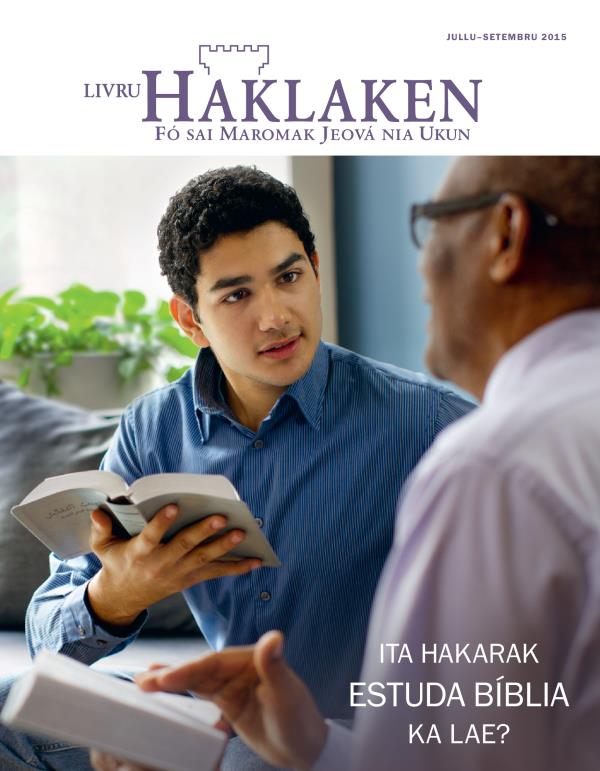 Pájina primeiru husi Livru Haklaken, Jullu 2015 | Would You Like to Study the Bible?