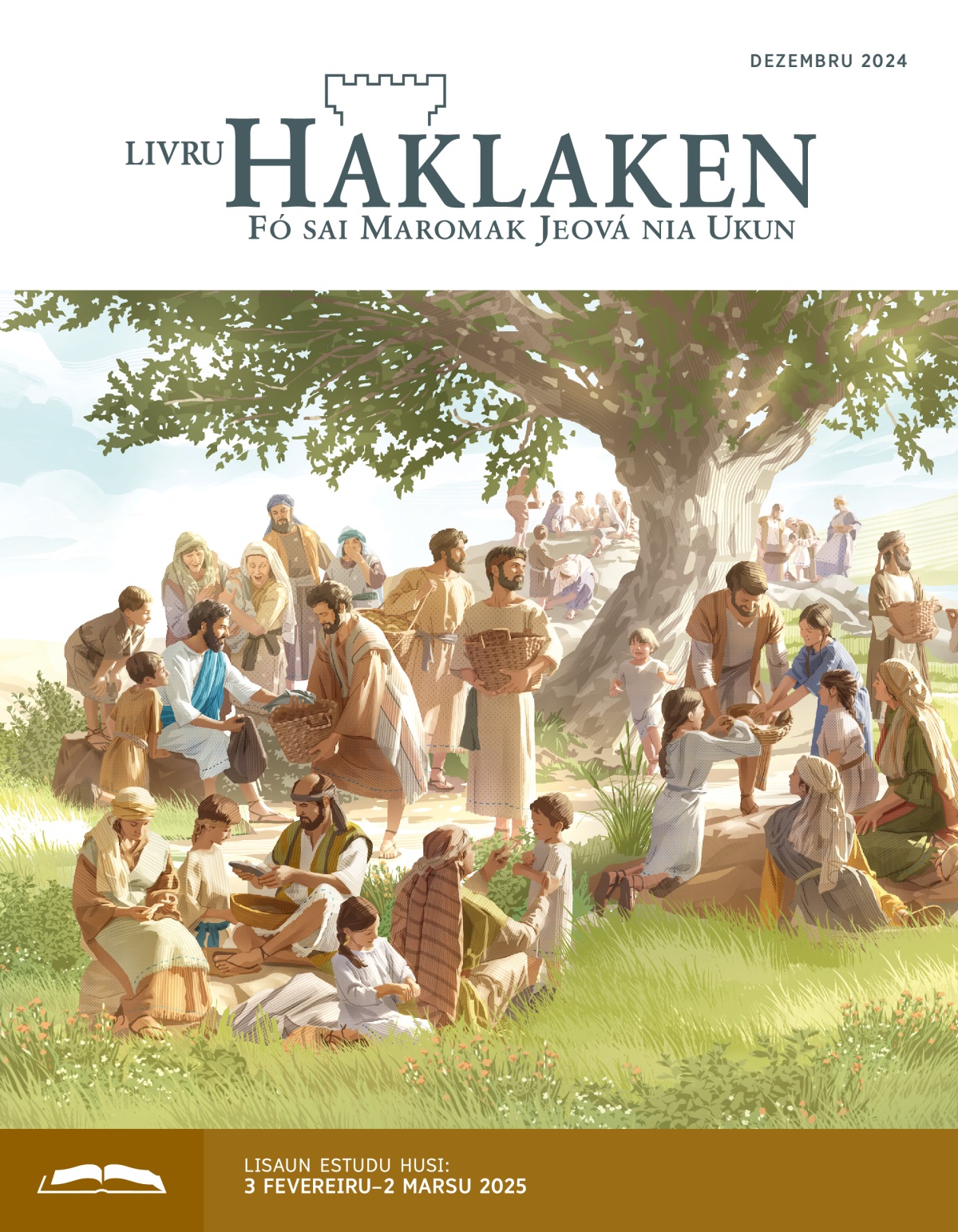 Jesus fó paun no ikan ba ninia dixípulu sira. Dixípulu sira fahe fali ba ema-lubun, inklui mane, feto, no labarik.